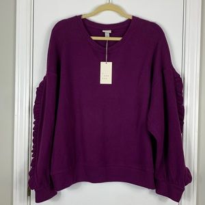 NWT A New Day purple long sleeved sweater size XXL.